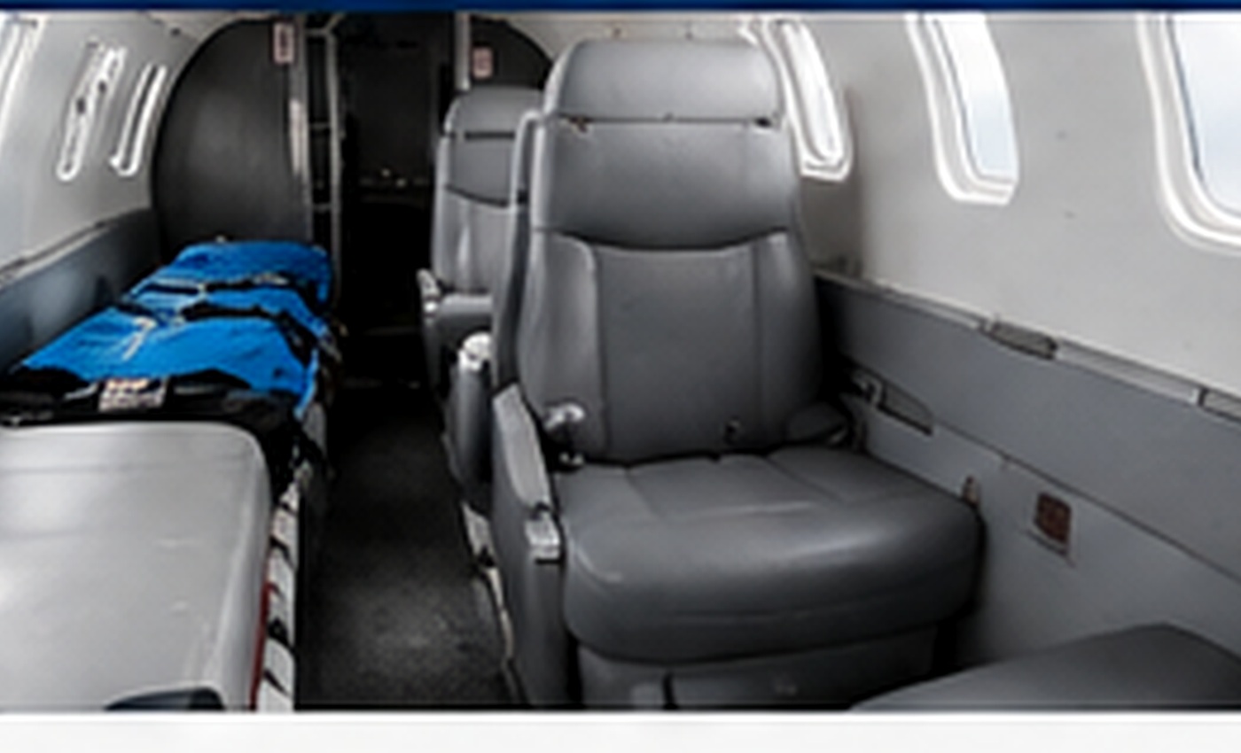 Learjet 45 medevac interior